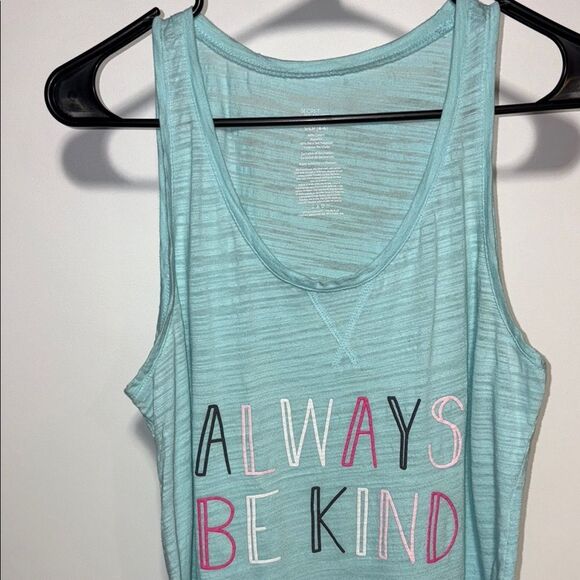 Secret Treasures Light Blue 'Always Be Kind' Pajama Tank - Picture 2 of 7